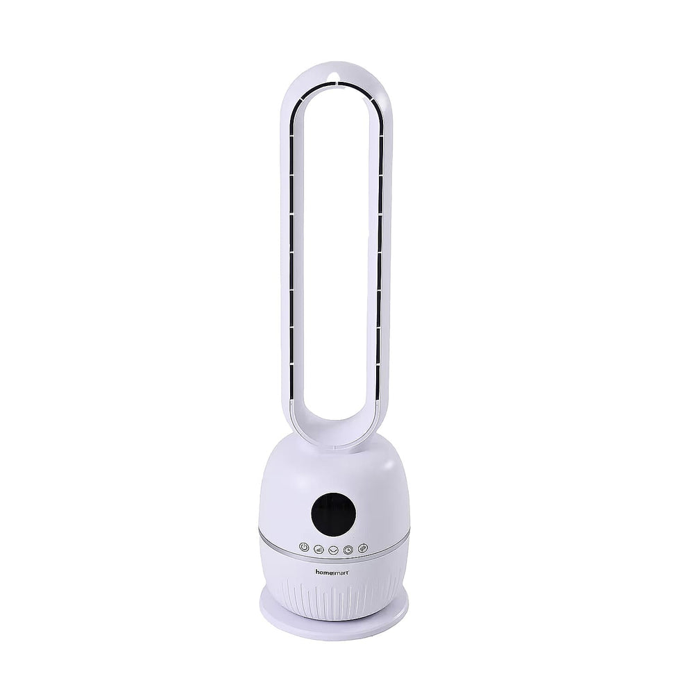 LAST OF STOCK- Homesmart Bladeless Energy Efficient (60W) Tower Fan With Remote Control- 12-Hr Timer, 3 Wind Speeds, 60 Degree Oscillation For Wide Air Distribution & 3 Wind Modes
