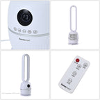 LAST OF STOCK- Homesmart Bladeless Energy Efficient (60W) Tower Fan With Remote Control- 12-Hr Timer, 3 Wind Speeds, 60 Degree Oscillation For Wide Air Distribution & 3 Wind Modes