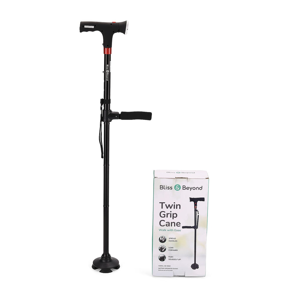 Bliss & Beyond Walking Stick (Size - One Size) - Black & Black