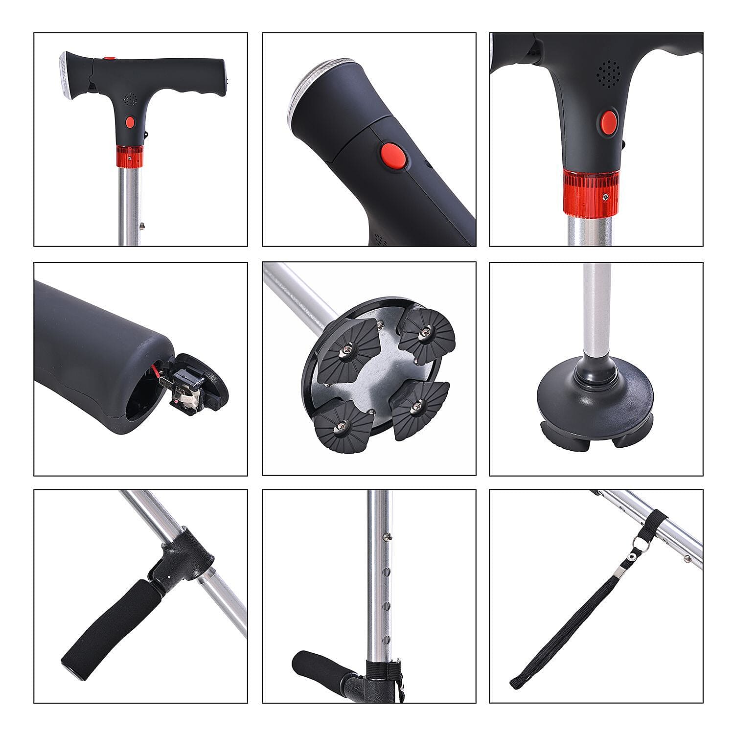 Bliss & Beyond Walking Stick (Size - One Size) - Black & Black