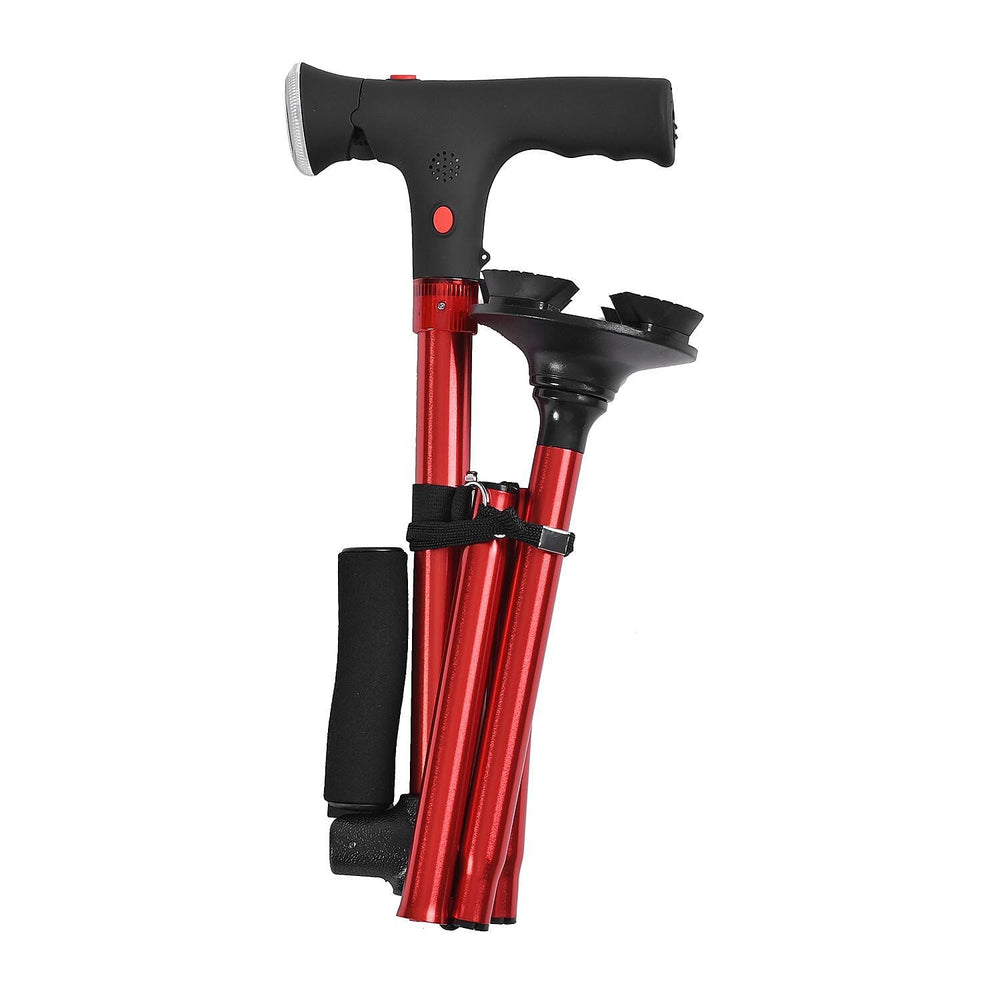 Smart Easy Up Standard Cane With 2 Handle & Anti Slip Base (2xAAA,Not Included)