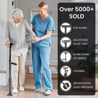 Smart Easy Up Standard Cane With 2 Handle & Anti Slip Base (2xAAA,Not Included)