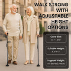 Bliss & Beyond Walking Stick (Size - One Size) - Blue & Black