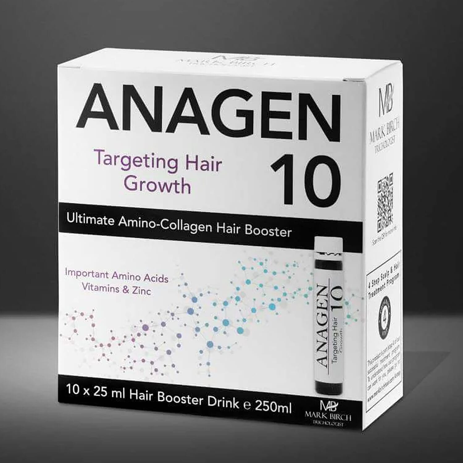 Mark Birch Anagen 10 Amino-Acid, Collagen Booster Shots (10x25ml)