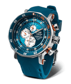 VOSTOK EUROPE Lunokhod Seiko Epson YM86 Quartz Movt. 20ATM WR Blue Dial Mens Watch with Blue Colour Strap