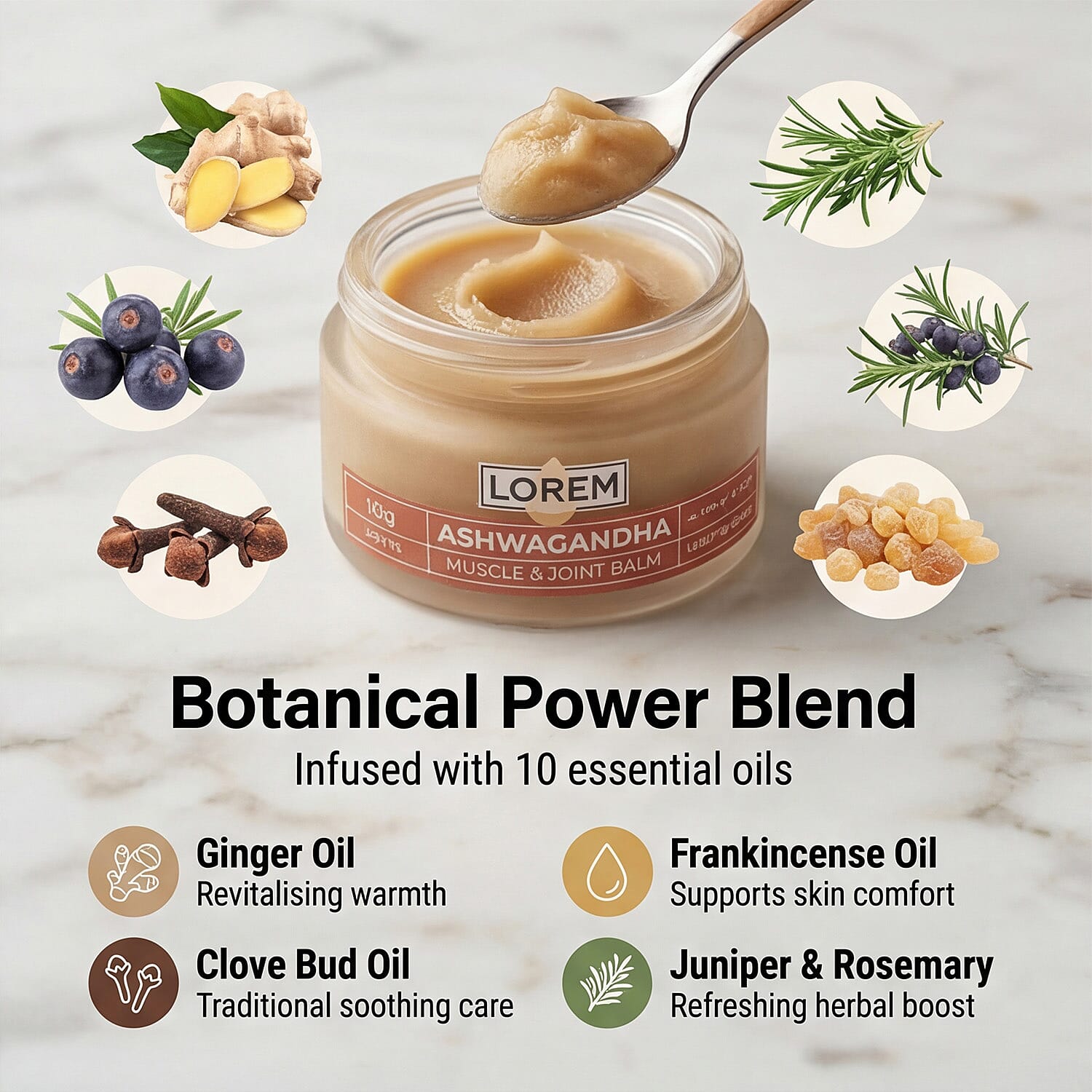 Lorem Ashwagandha Muscle - Joint Balm - 20g