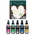 Set of 2- Foiled Colouring Book and Watercolour Sprays