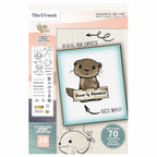 OTTIE AND FRIENDS - 26 STAMPS -70 GOLD AND SILVER STICKERS