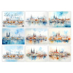LIFE IN THE CITY - 7 X 5 8 DESIGNS 16 PAGES 300GSM