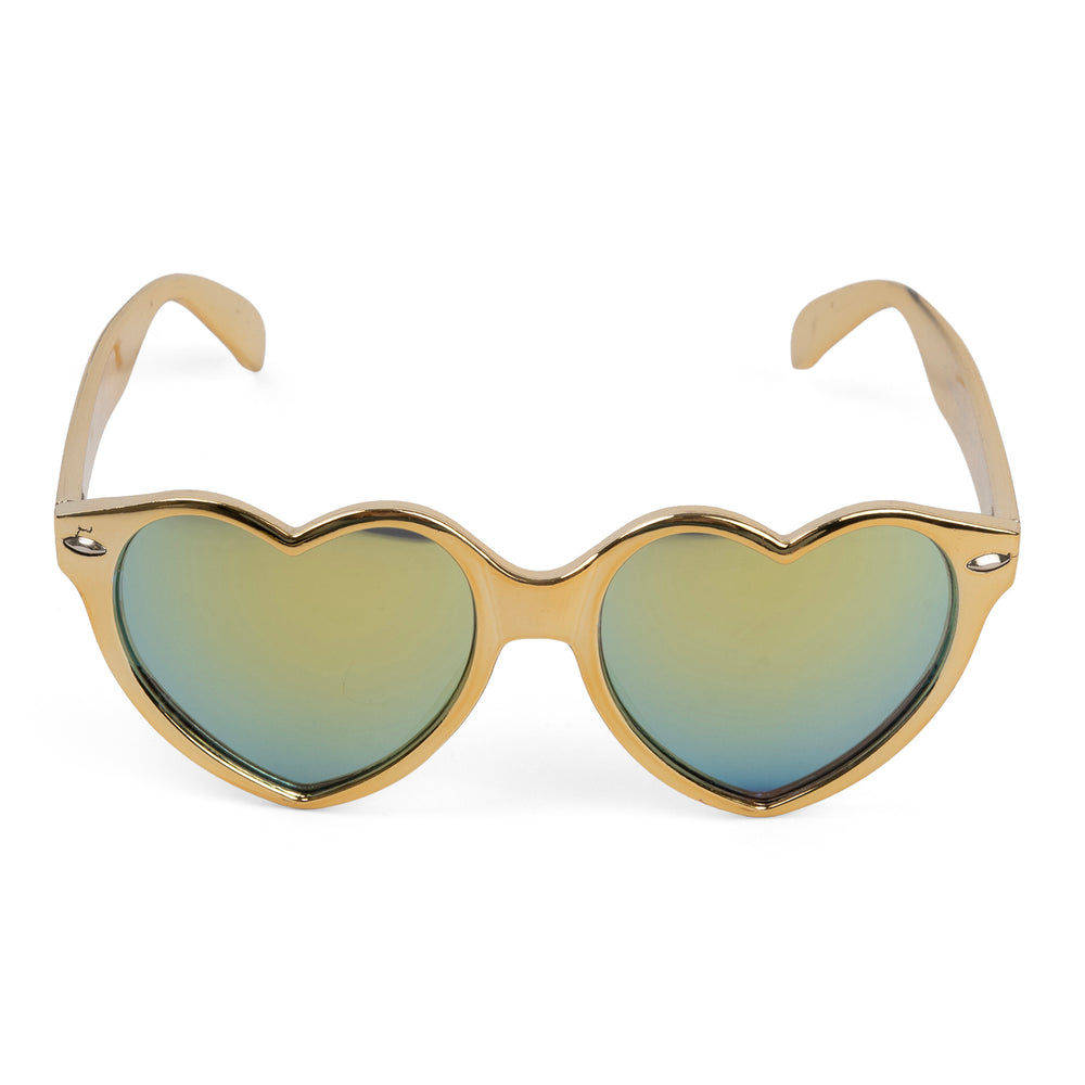 Sunscape Uv400 Heart Sunglasses - Golden_8156736
