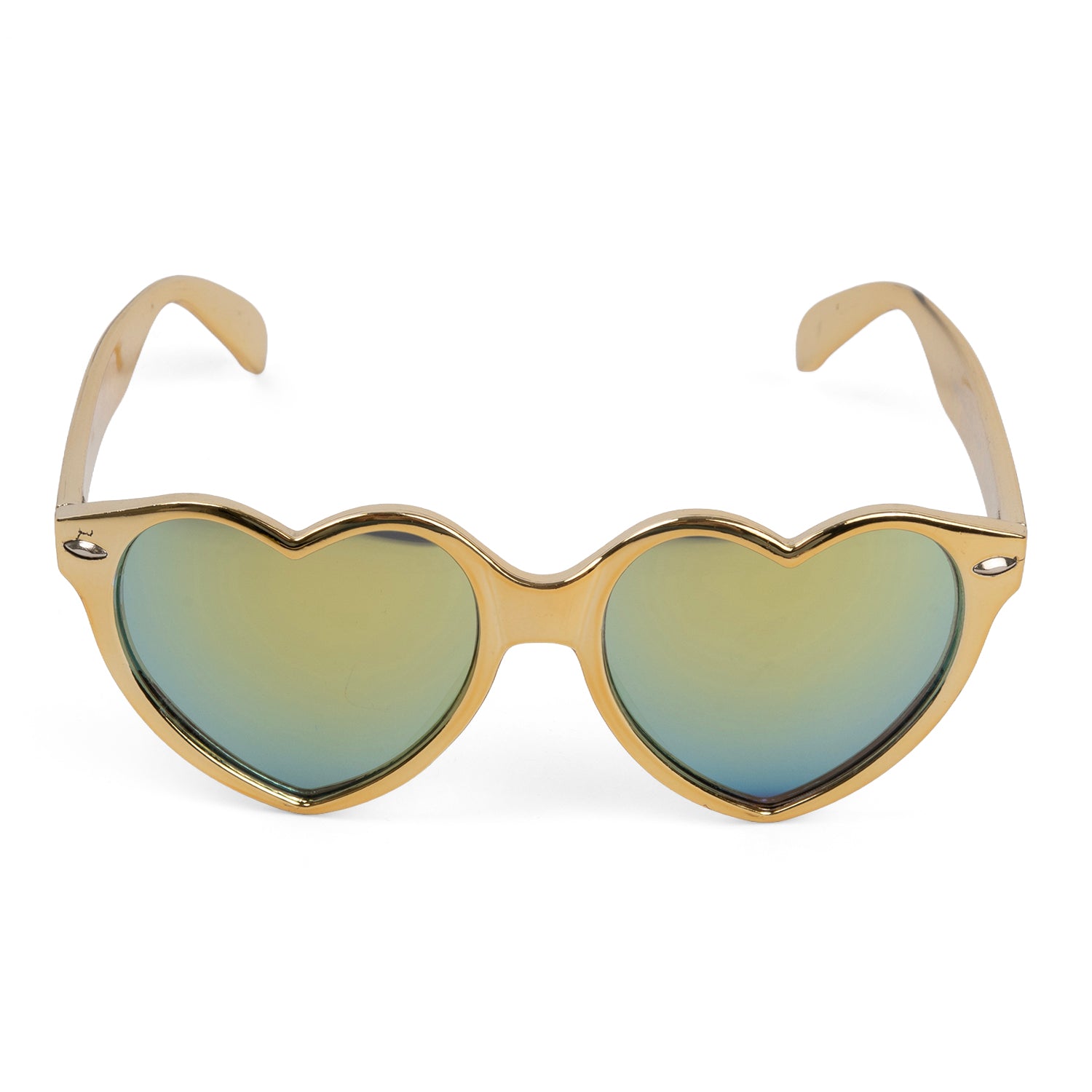 Sunscape Uv400 Heart Sunglasses - Golden_8156736
