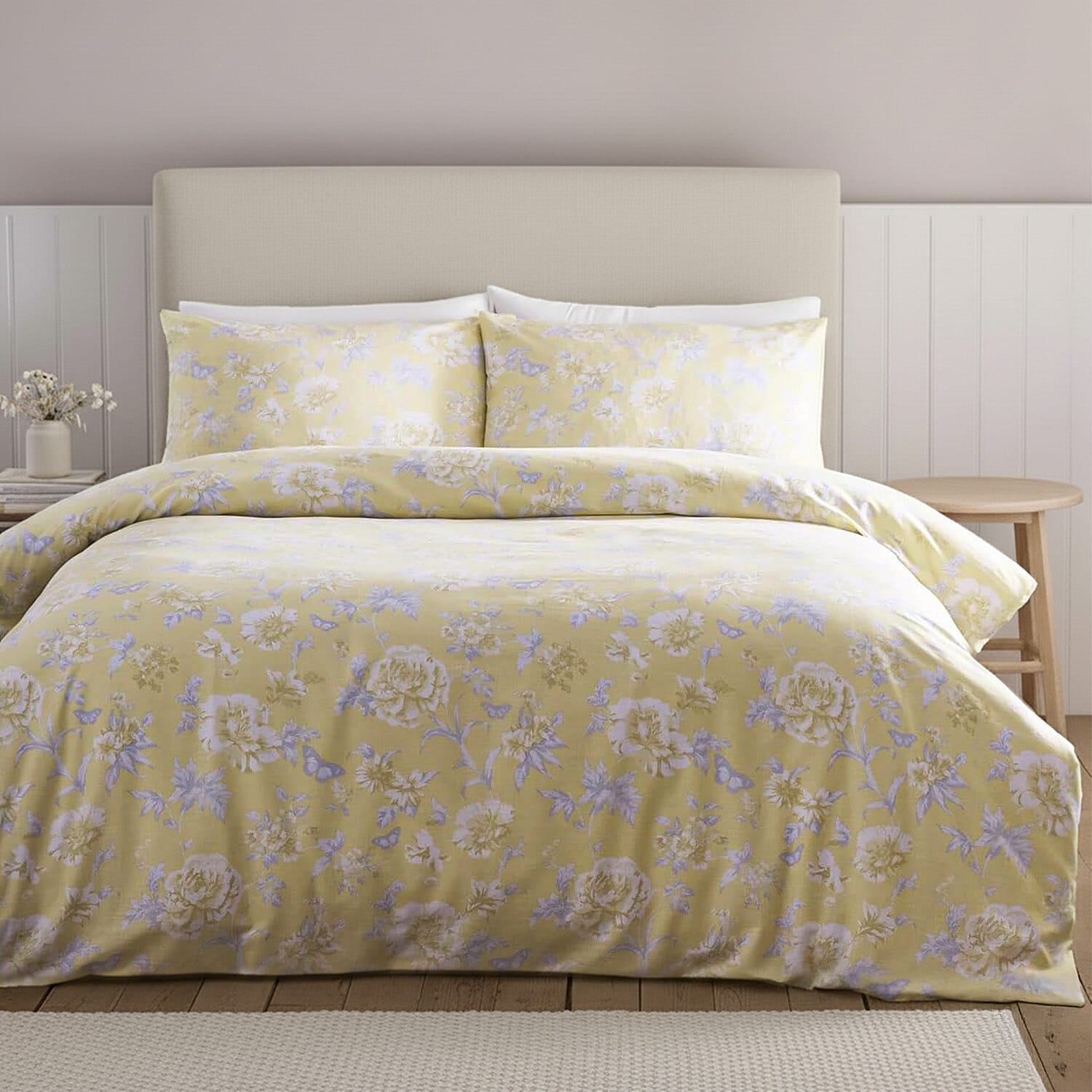 Simply Charlotte Mia Duvet Cover Set (Single) - Lemon – Idealworld