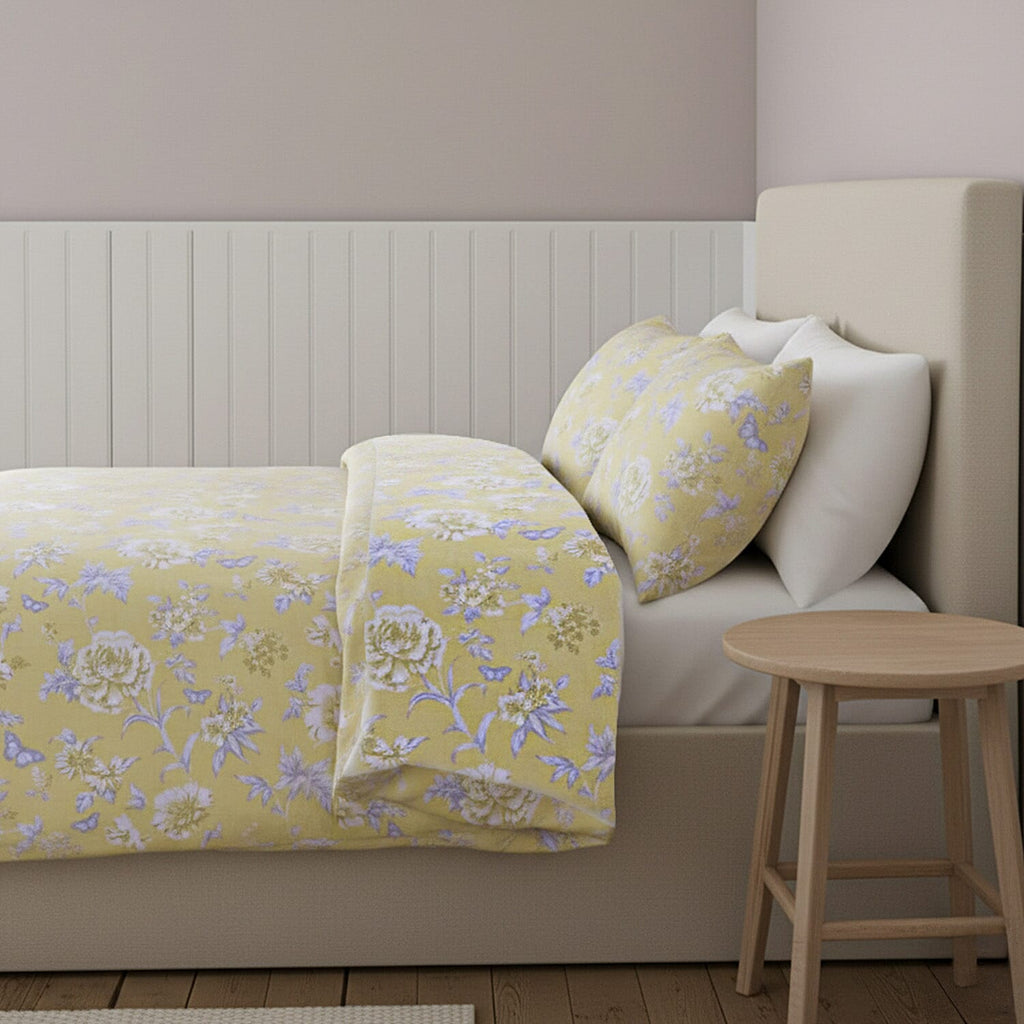 Simply Charlotte Mia Duvet Cover Set (Single) - Lemon – Idealworld