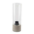 Table Lamp with Clear Glass Shade - 28.5cm
