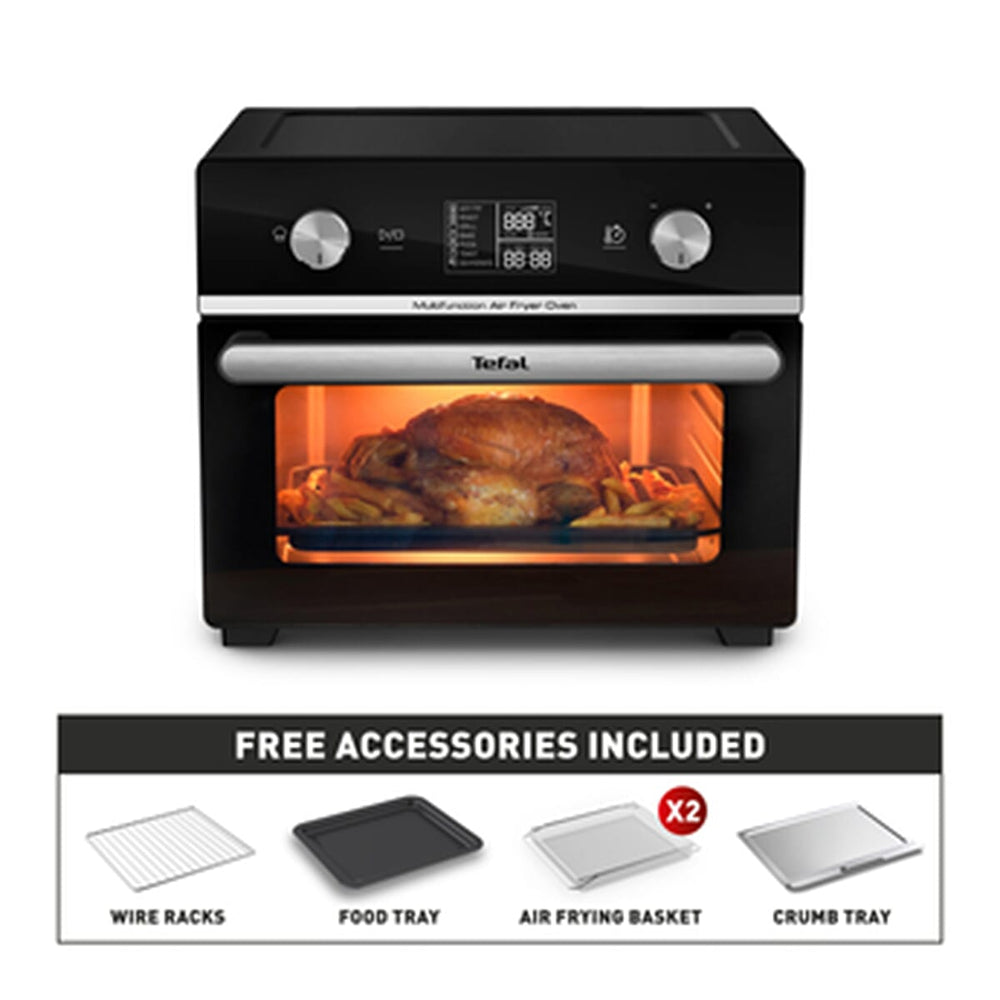 Tefal Plastic Oven Mitt (Size 34x35 cm) - Black