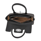 La Marey Genuine Leather Mini Bayswater Satchel Bag - Black_8163208_4