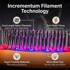 Lab Life INCREMENTUM LED Hairbrush with 72 Pure Sourced LED Lights - Lifetime Warranty
