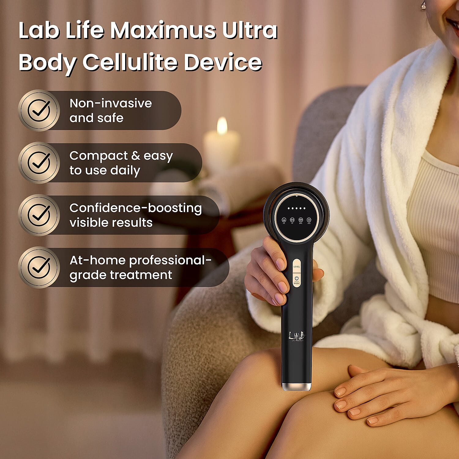 LOWEST EVER PRICE-Lab Life Maximus Ultra Body Cellulite and Pain Reduction Device - Lifetime Warranty