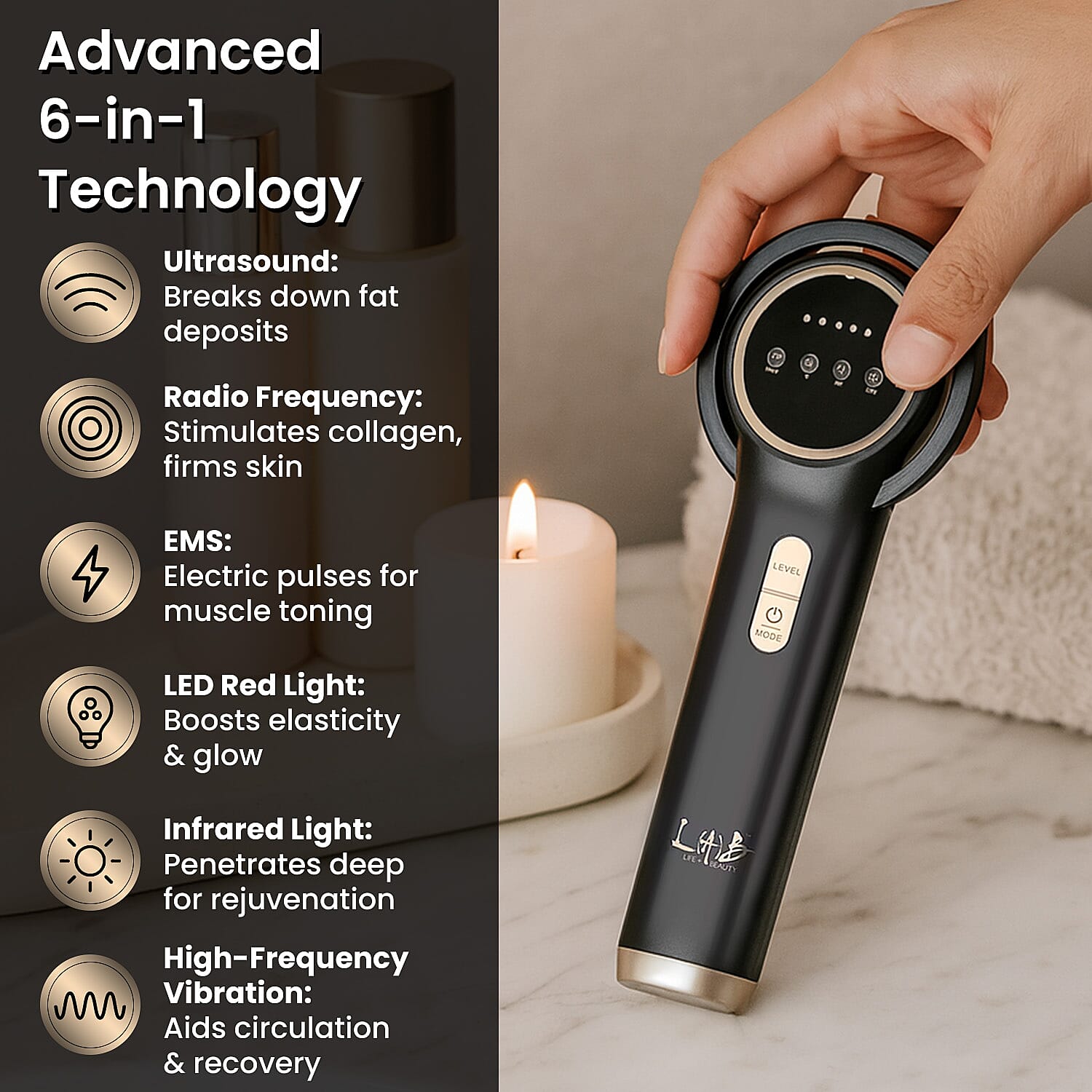 LOWEST EVER PRICE-Lab Life Maximus Ultra Body Cellulite and Pain Reduction Device - Lifetime Warranty