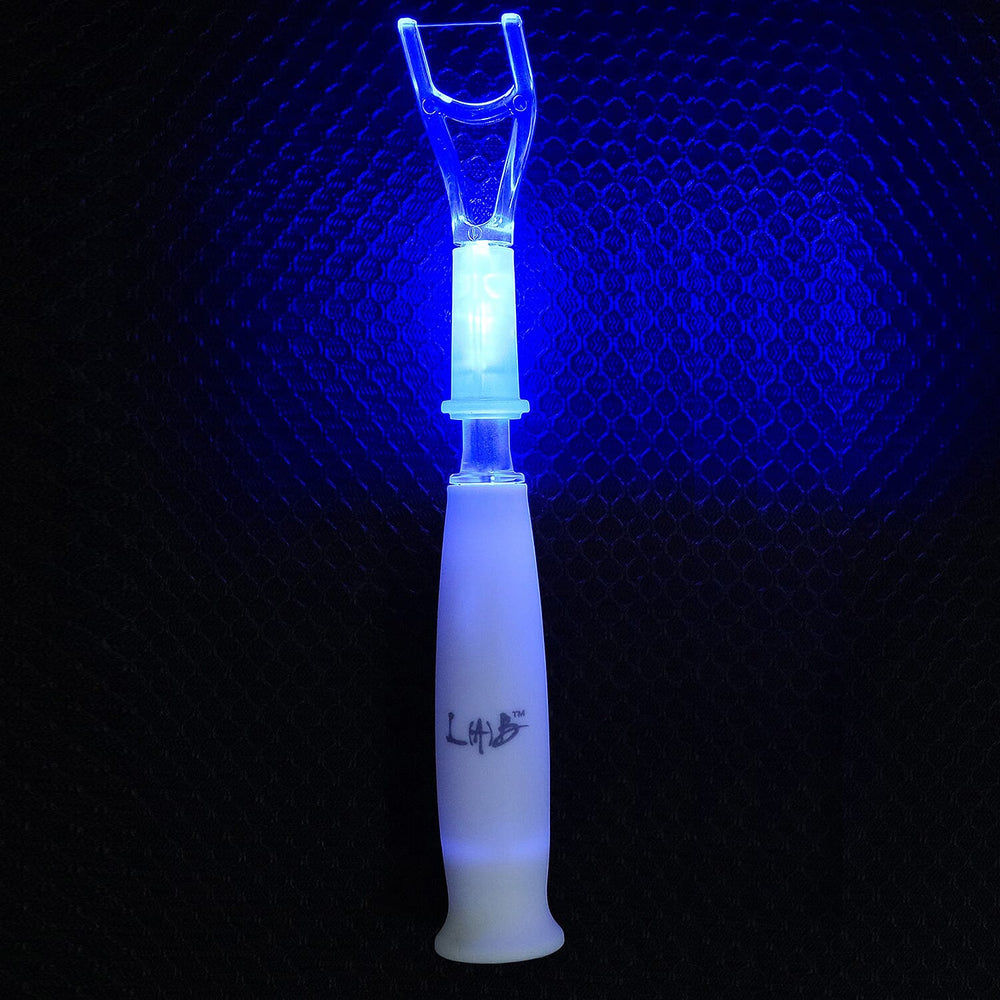 Lab Life Floss Light - LED Teeth Whitening and Interdental Flosser (Including 6 Flossing Heads)