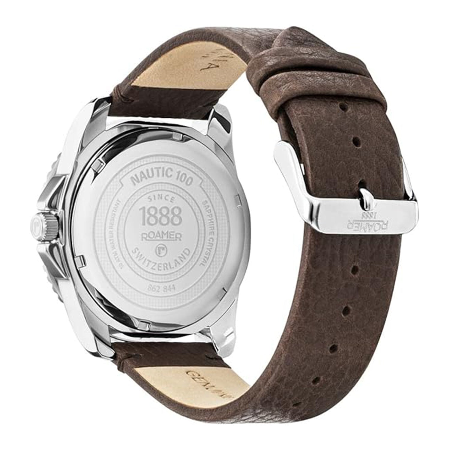 Roamer Swiss Quartz Mens Watch in Stainless Steel - Brown_8167253_4