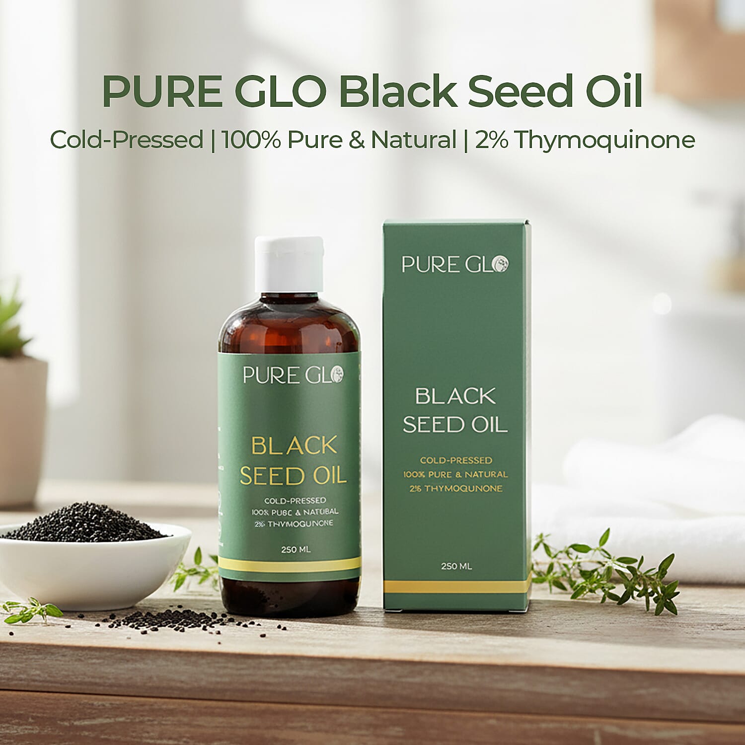 New Launch- Pure Glo Black Seed Oil - 250 ml