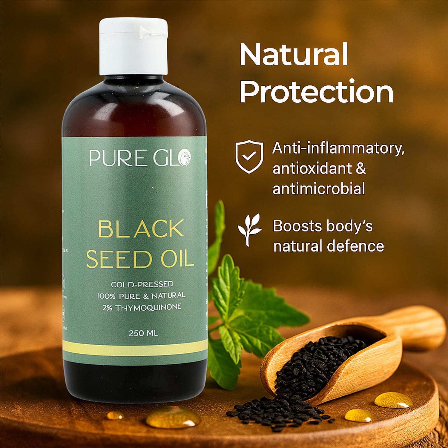New Launch- Pure Glo Black Seed Oil - 250 ml