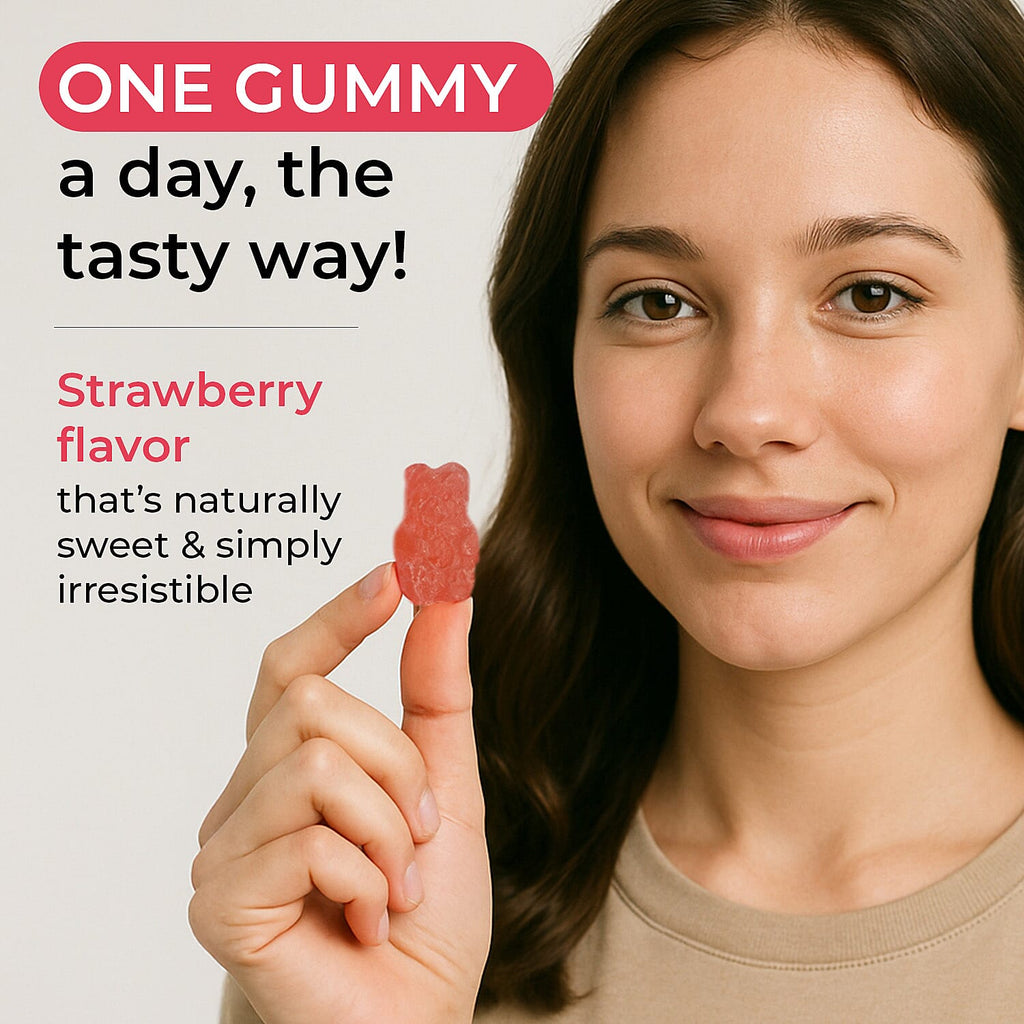 NECTOR Multivitamin SUGAR FREE Strawberry Gummies - 120 Days Supply (4 Months)