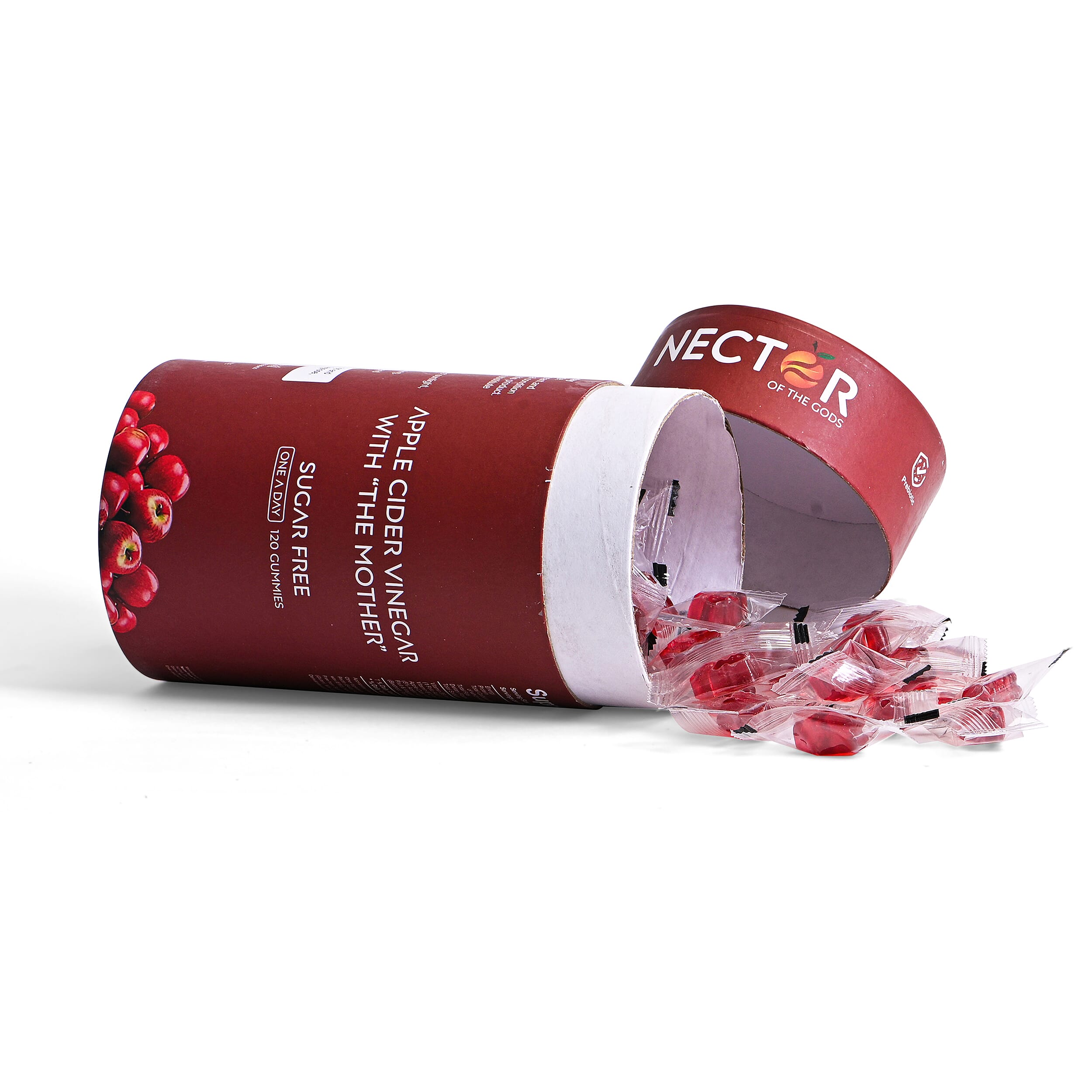 NECTOR Apple Cider Vinegar SUGAR FREE Gummies - 120 Days Supply (4 Months)