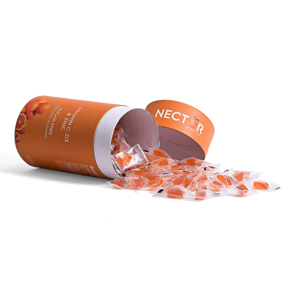 NECTOR Vitamin C, D3 - Zinc SUGAR FREE Gummies - 120 Days Supply (4 Months)