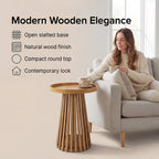 Wooden Coffee - Side Table - Brown