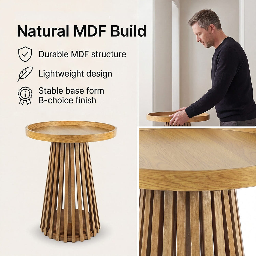 Wooden Coffee - Side Table - Brown