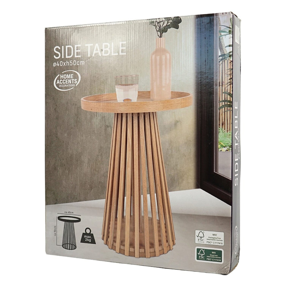 Wooden Coffee - Side Table - Brown