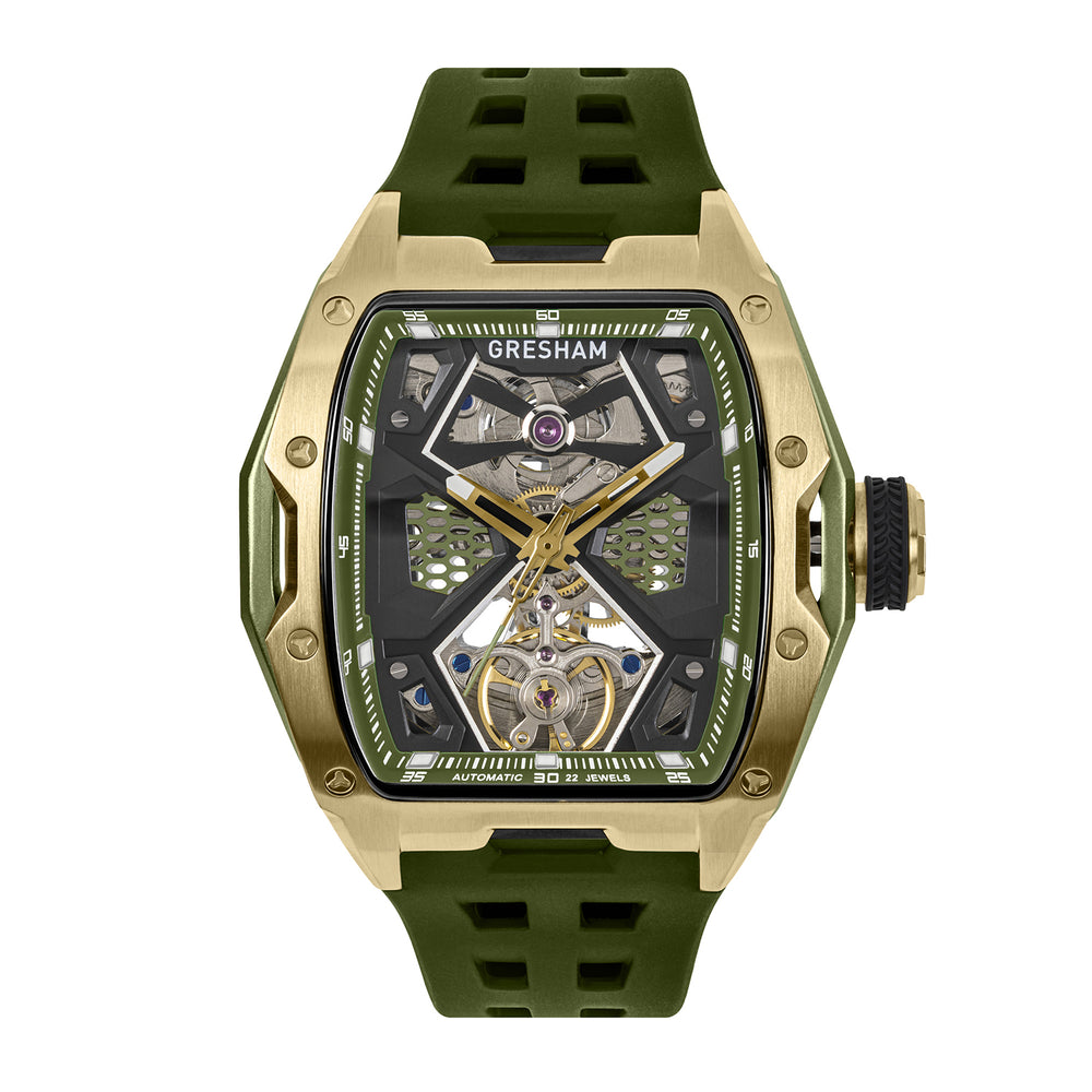 Gresham Automatic Mens Watch in Stainless Steel_8183704_2