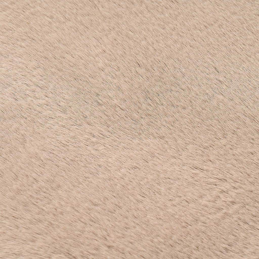 BLACK FRIDAY DEAL - SIGNATURE LUXE SUPERSOFT Long Faux Fur Rug with Foam Base (180 x 100 cm) - Beige