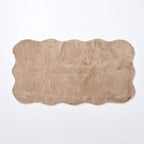 BLACK FRIDAY DEAL - SIGNATURE LUXE SUPERSOFT Long Faux Fur Rug with Foam Base (180 x 100 cm) - Beige