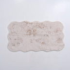 BLACK FRIDAY DEAL - SIGNATURE LUXE SUPERSOFT Long Faux Fur Rug with Foam Base (180 x 100 cm) - Ivory