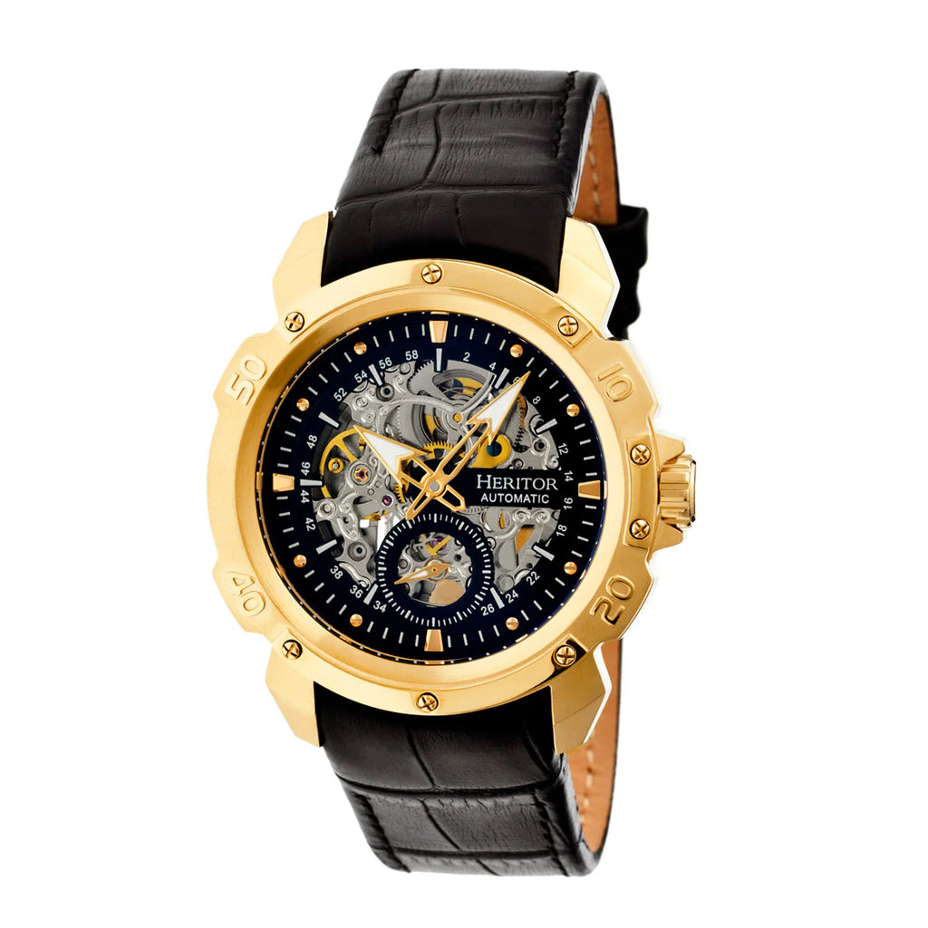 Heritor Automatic Mens Watch in Leather_8186640