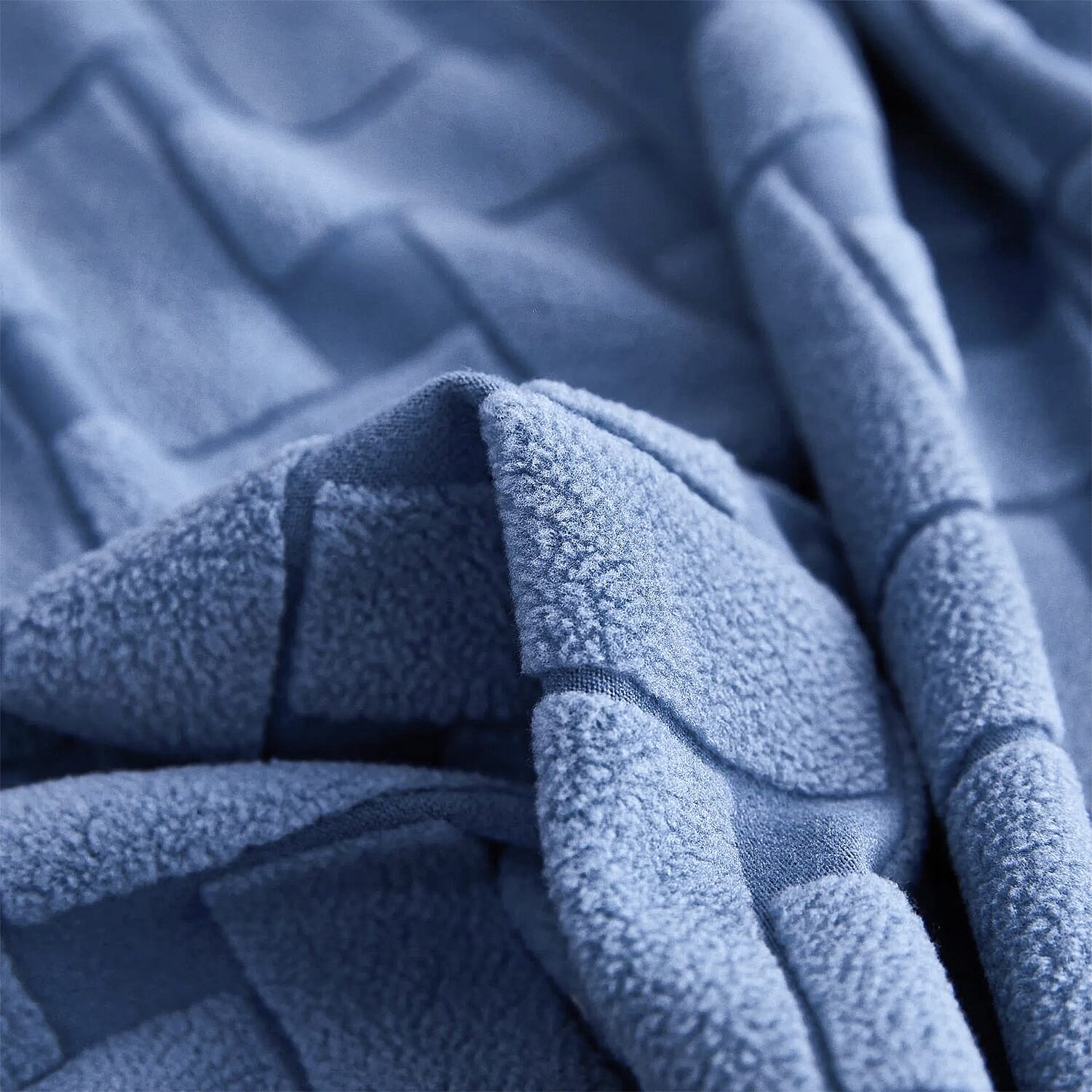 Hush Haven Sumptuous Quality Super Teddy Soft Blanket (200 x 150 cm) - Blue
