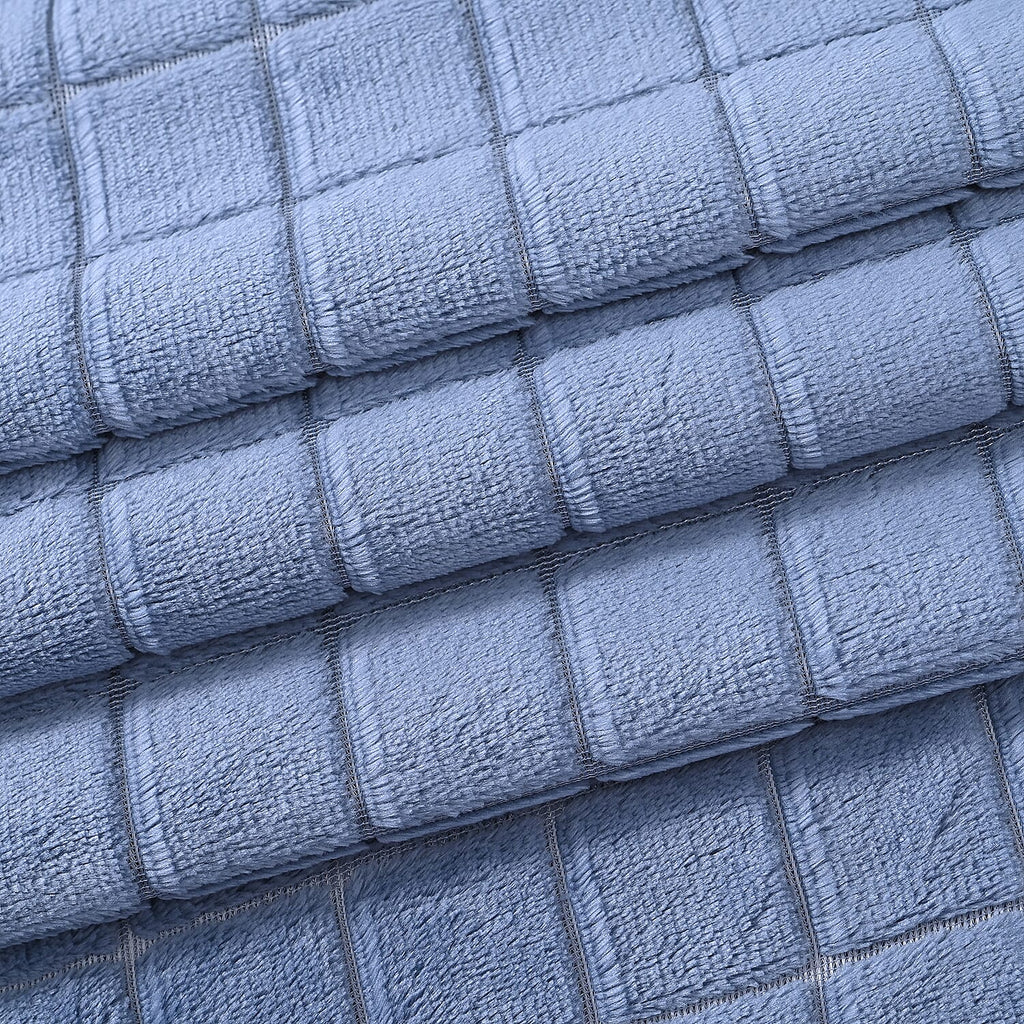Hush Haven Sumptuous Quality Super Teddy Soft Blanket (200 x 150 cm) - Blue
