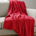 Hush Haven Sumptuous Quality Super Teddy Soft Blanket (200 x 150 cm) - Red