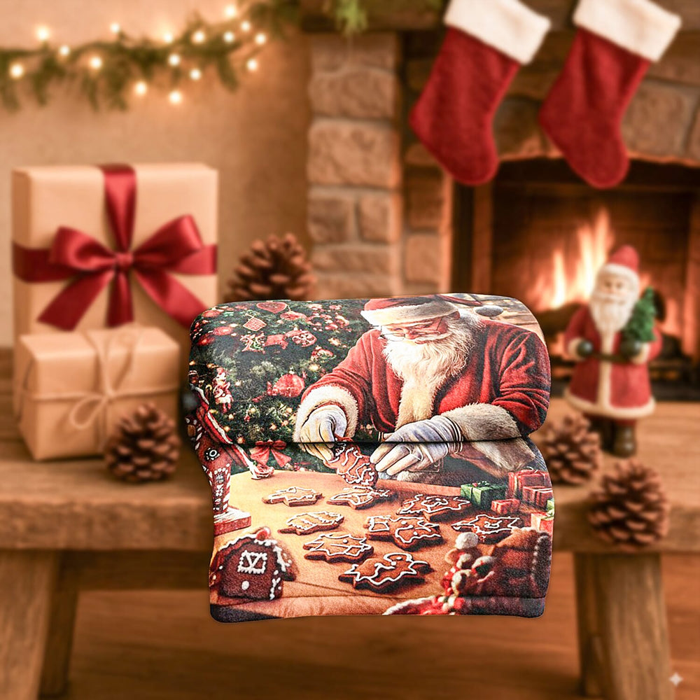Hush Haven Digital Blanket (Size 150x1 cm) - Red & Red