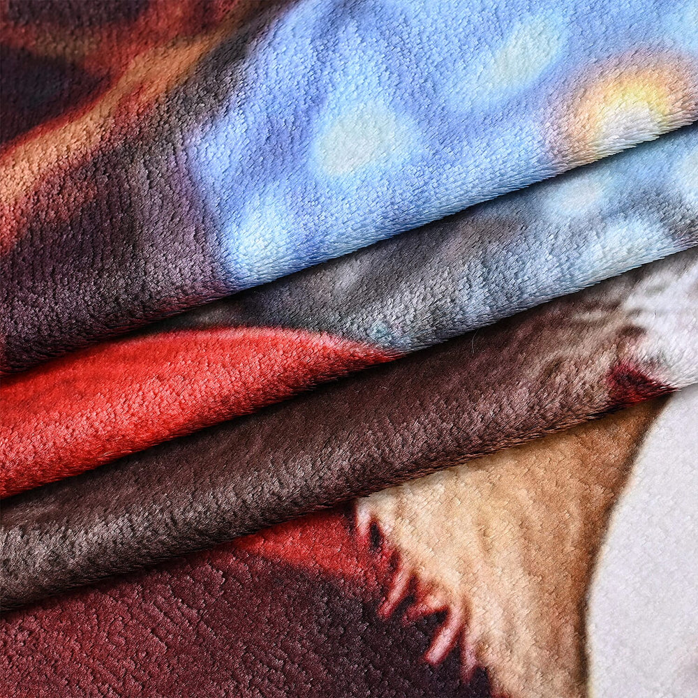 Hush Haven Digital Blanket (Size 150x1 cm) - Red & Red