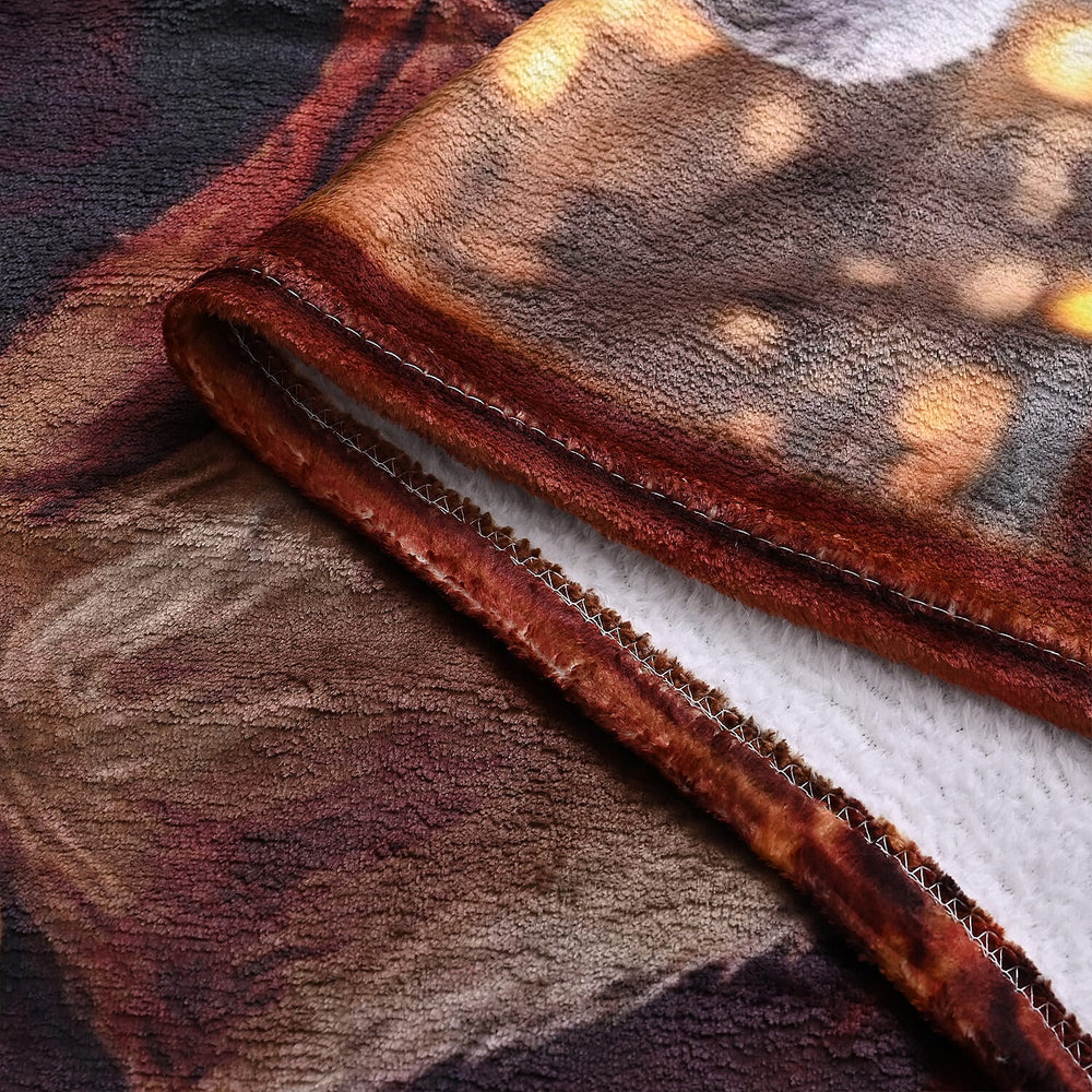 Hush Haven Digital Blanket (Size 150x1 cm) - Red & Red