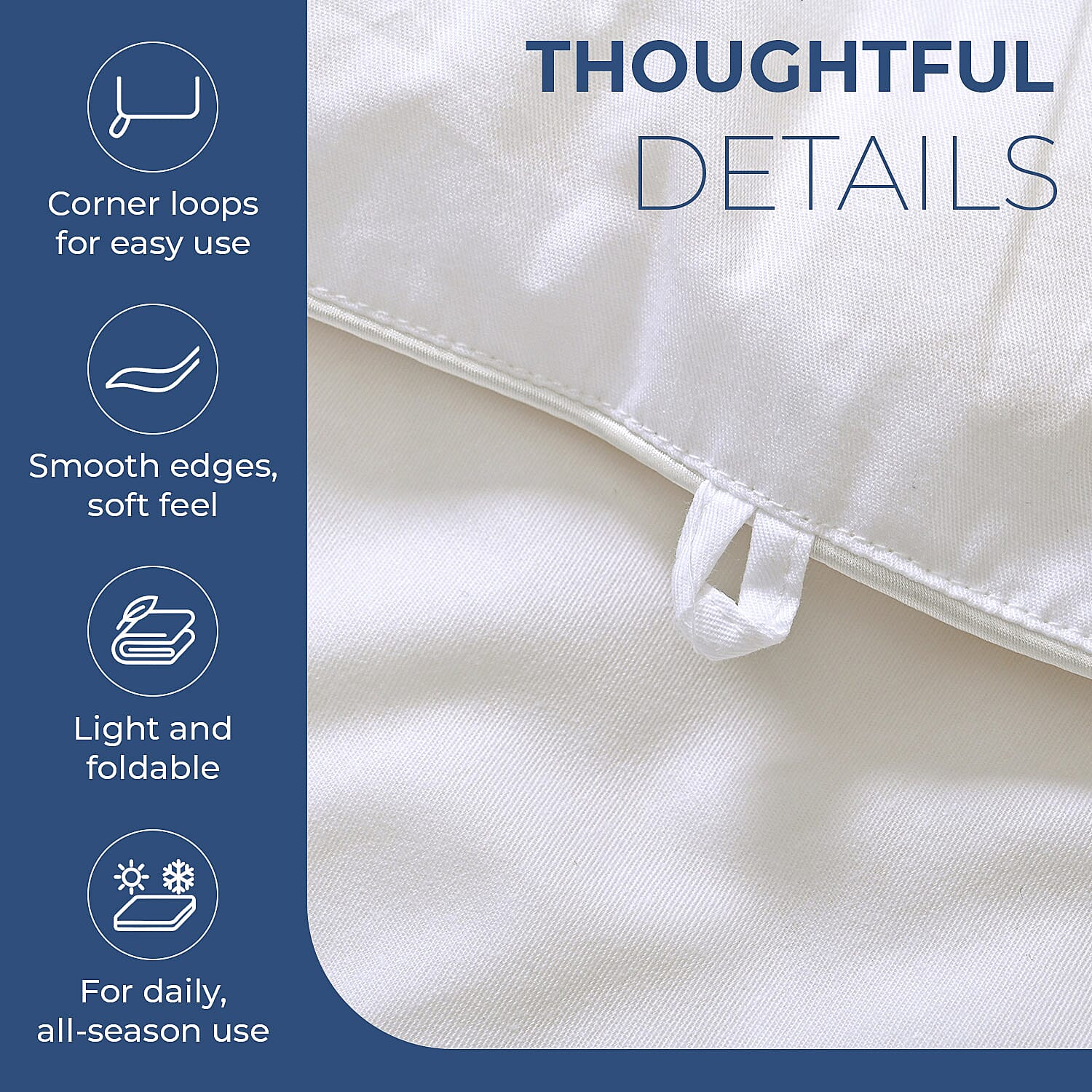 Decadently Beautiful 100% Mulberry Silk Duvet (Single, 135x200cm) - Ivory