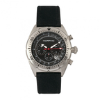 MORPHIC M53 Series Japanese Quartz Movt. 5ATM Water Resistant Black Dial Mens Watch with Black Colour Leather Strap and Silver-Tone Case_8194027