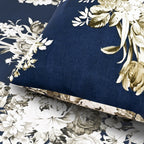Hush Haven Flower Duvet Cover (Size 200x1 cm) - Navy & Multicolor_8198324_2