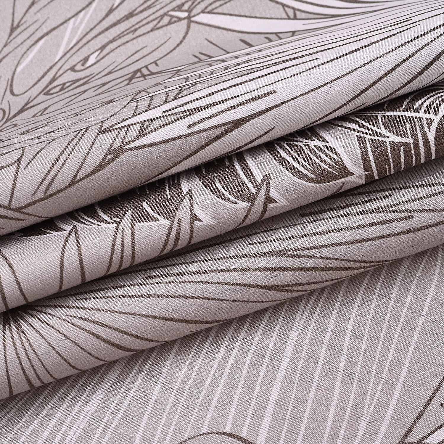 Hush Haven 6 Piece Botanical Digital Print Duvet Cover Set (Double) -White