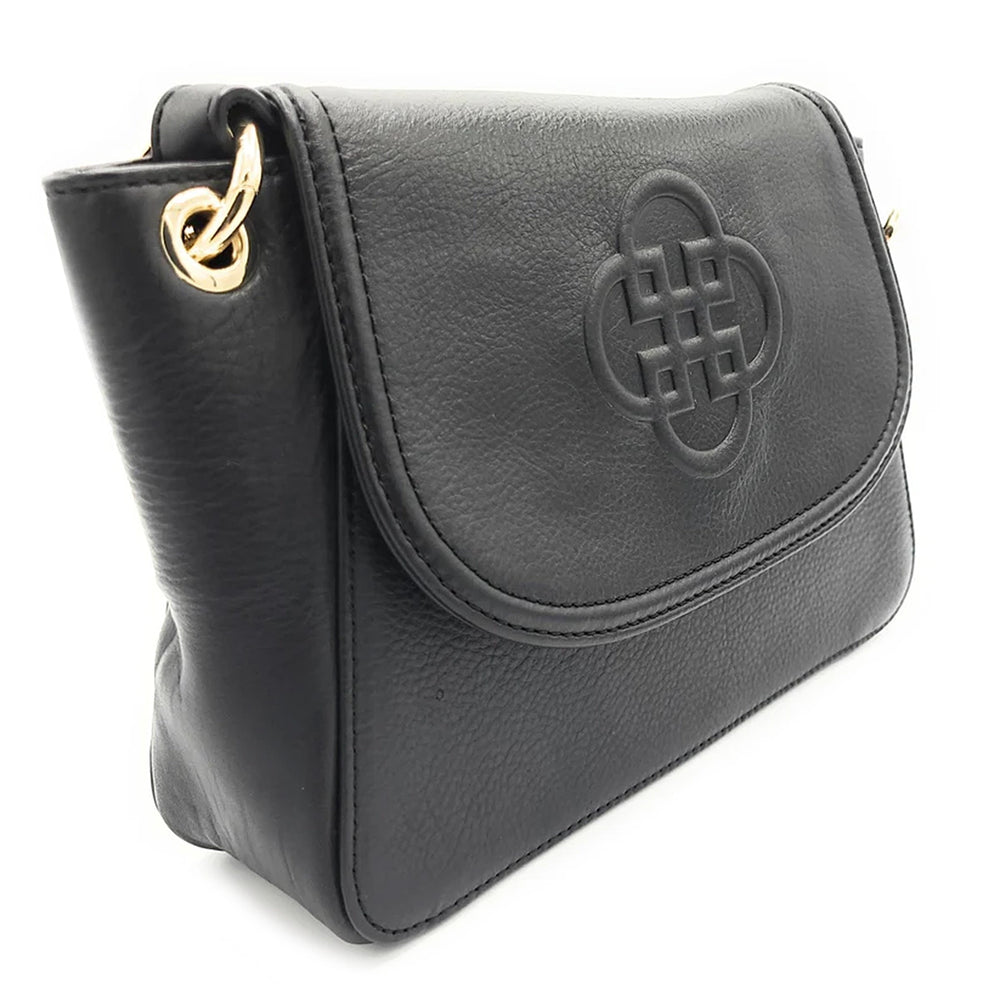 SADDLER Genuine Leather Luggage and Handbag Set - Black_8203912