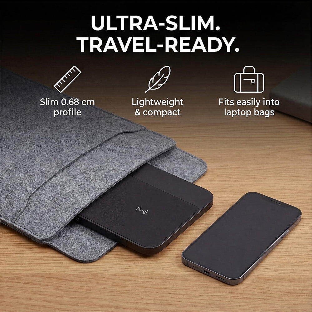 Hybrid 15W Premium Dual Wireless Charging Pad - Grey
